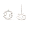 S925 Sterling Silver Stud Earrings EJEW-K303-01S-04-4