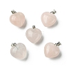 Natural Rose Quartz Pendants G-F820-10A-08-1