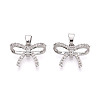 Brass Micro Pave Cubic Zirconia Pendants KK-N264-04P-1
