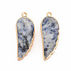 Natural Blue Spot Jasper Pendants G-N326-127-A07-2