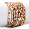 Electroplate Glass Beads Strands EGLA-F121-FR-B04-2