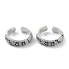 Rack Plating Brass Micro Pave Cubic Zirconia Cuff Earrings for Women KK-Z038-07P-1