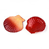 Spray Painted Natural Scallop Shell Big Pendants SSHEL-T017-14D-2