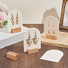 4 Bags Arch Shaped Acrylic Couple Earring Display Stands EDIS-SC0001-15A-4