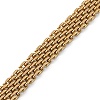 Ion Plating(IP) 304 Stainless Steel Mesh Chain Bracelet X-BJEW-G669-14G-4