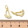 Rack Plating Brass Micro Pave Cubic Zirconia Pendants KK-K377-63G-3