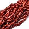 Natural Red Jasper Chip Beads Strands X-G-E271-124-1