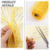 Deco Mesh Ribbons OCOR-WH0110-09A-4