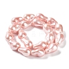 Electroplated Glass Imitation Pearl Beads Strands BSHE-G035-01A-03-1-2