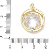 Brass Pave Clear Cubic Zirconia Pendants KK-CBA56EF-36B-G-3