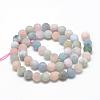 Natural Morganite Beads Strands G-R446-10mm-35-2