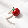 Brass Enamel Cuff Rings for Women RJEW-A087-01B-2