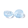 Transparent Spray Painted Glass Beads GLAA-I050-12E-2