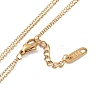 Ion Plating(IP) 304 Stainless Steel Cable Necklaces NJEW-G081-08G-3