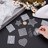 BENECREAT 5 Style Transparent Acrylic Rhinestone Template DIY-BC0012-87-3