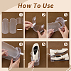 Adjustable Plastic Shoe Racks ODIS-WH0099-170-4