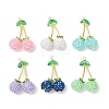 AB Color Opaque Resin Pendants PALLOY-JF04067-1