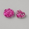 Fuchsia Transparent Acrylic Beads TACR-WH0021-19-1-2