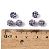 Polymer Clay Rhinestone Beads RB-H284-6MM-Half-371-2