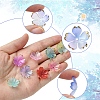 120Pcs 8 Colors Acrylic Bead Caps OACR-FS0001-83-3