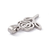 Non-Tarnish 304 Stainless Steel Pendants STAS-G284-01P-3