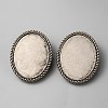 Zinc Alloy Bolo Tie Slides Clasp Cabochon Settings FIND-WH0111-382A-2