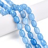 Barrel Shaped Dyed Natural Aquamarine Beads Strands G-S114-25-01-2