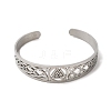 Non-Tarnish 304 Stainless Steel Hollow Cuff Bangles LS-BJEW-Z022-03P-2