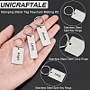 Unicraftale DIY Stamping Blank Tag Keychain Making Kit STAS-UN0039-58-3