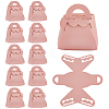 12Pcs Folding Hollow Heart Bag Shaped PU Leather Candy Gift Tote Boxes for Christmas Party Wedding Favors ABAG-AR0001-10-1