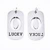 Non-Tarnish 201 Stainless Steel Pendants STAS-T044-220P-0-2