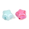 Plating Opaque Acrylic Beads OACR-D042-01-2
