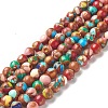 Assembled Natural & Dyed Magnesite Beads Strands G-L575-02K-A-1