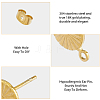 20 Pairs 2 Colors 304 Stainless Steel Stud Earring Findings STAS-HY0001-44-6