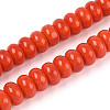 Opaque Spray Painted Glass Beads X-GLAA-ZX008-8mm-18M-1