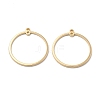 Brass 2-Loop Link Pendants X-KK-V003-08-1