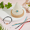 25Pcs 5 Colors Waxed Polyester Cord Bracelet Making AJEW-DC00005-5