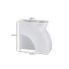 DIY Curved Letter L-Shaped Candle Holder Food Grade Silicone Molds SIMO-PW0020-03-2