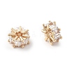 Brass Micro Pave Cubic Zirconia Beads KK-R216-01KCG-2