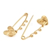 Radiant Heart 304 Stainless Steel Safety Pins Brooch Findings SA-CBA098D-15C-G03-2