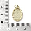 Brass Micro Pave Cubic Zirconia Pendants KK-K385-023G-4