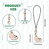 Alloy Enamel Mobile Strap HJEW-SW00024-02-2