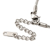 202 Stainless Steel Chain Bracelet STAS-A100-17P-3