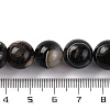 Natural Tibetan Agate(Dyed & Heated) 1-Eye Beads Strands G-G163-A02-04-5