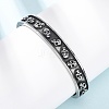 316 Surgical Stainless Steel Cuff Bangles BJEW-C142-01D-AS-1