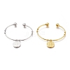 201 Stainless Steel Cuff Bangles BJEW-M284-04-1-1