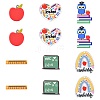 12Pcs 6 Styles Study Style Opaque Acrylic Double Sided Pendants FIND-CJ0002-52-1