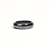 Dyed & Heated Black Agate Finger Rings IK0879-3-1