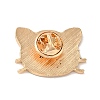 Golden Alloy Enamel Brooch JEWB-U004-04G-01-2