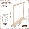 2Pcs Wood Necklace Organizer Display Stands NDIS-WH0016-15B-02-3